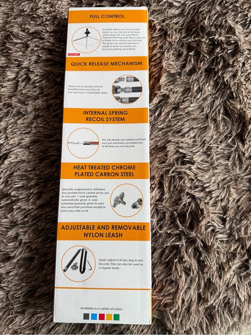EasyRide by Malabi Bike Accessory Box - Orange & White